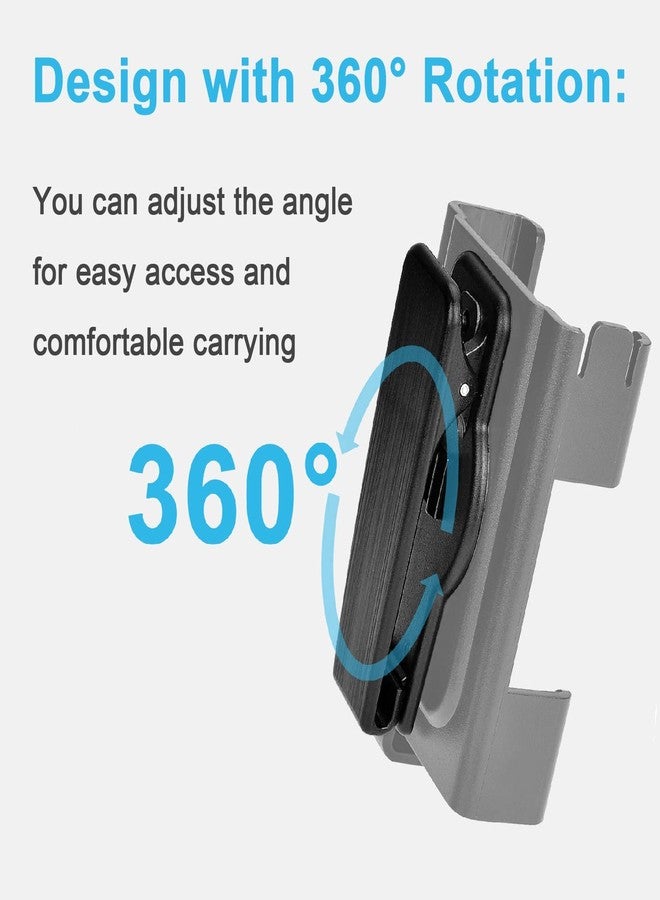 iGuerburn حافظة iGuerburn الدوارة 360 درجة لجهاز Tandem tslim X2، وحامل مضخة الأنسولين لجهاز t Slim/t:Slim G4، ومشبك حزام t: Holster غير قابل للسقوط أو الكسر بسهولة، ملحقات المضخة (أسود) - Image 3